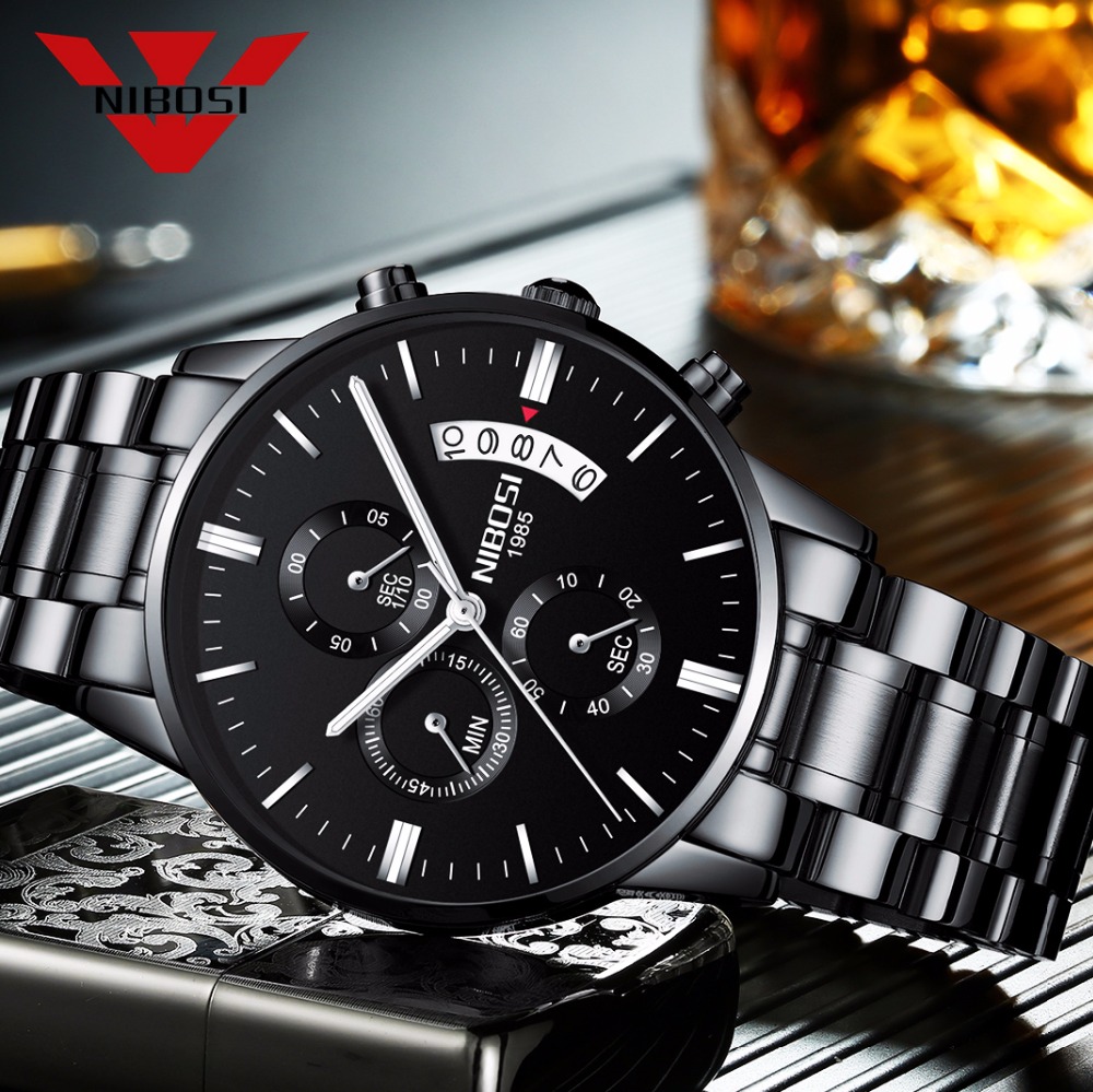 Jewelry Inspired Watches - Đồng Hồ Nam NIBOSI Thép Không