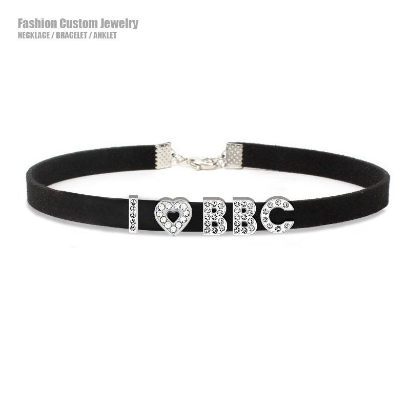 Crystal Choker Necklace - Gót Gợi Cảm Ren Chữ I