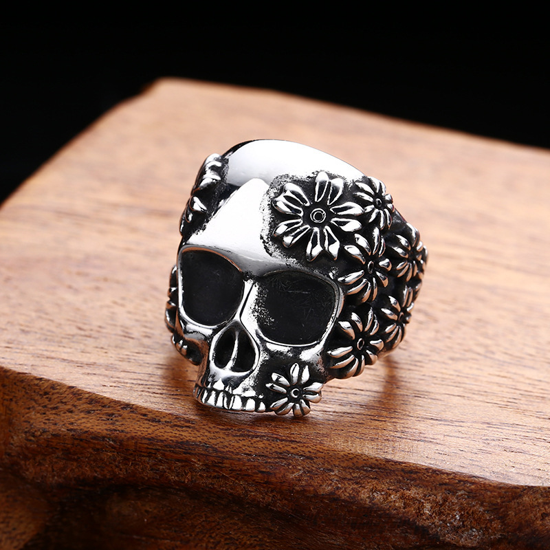 Sterling Silver Ring - 925 sterling silver skull ring men