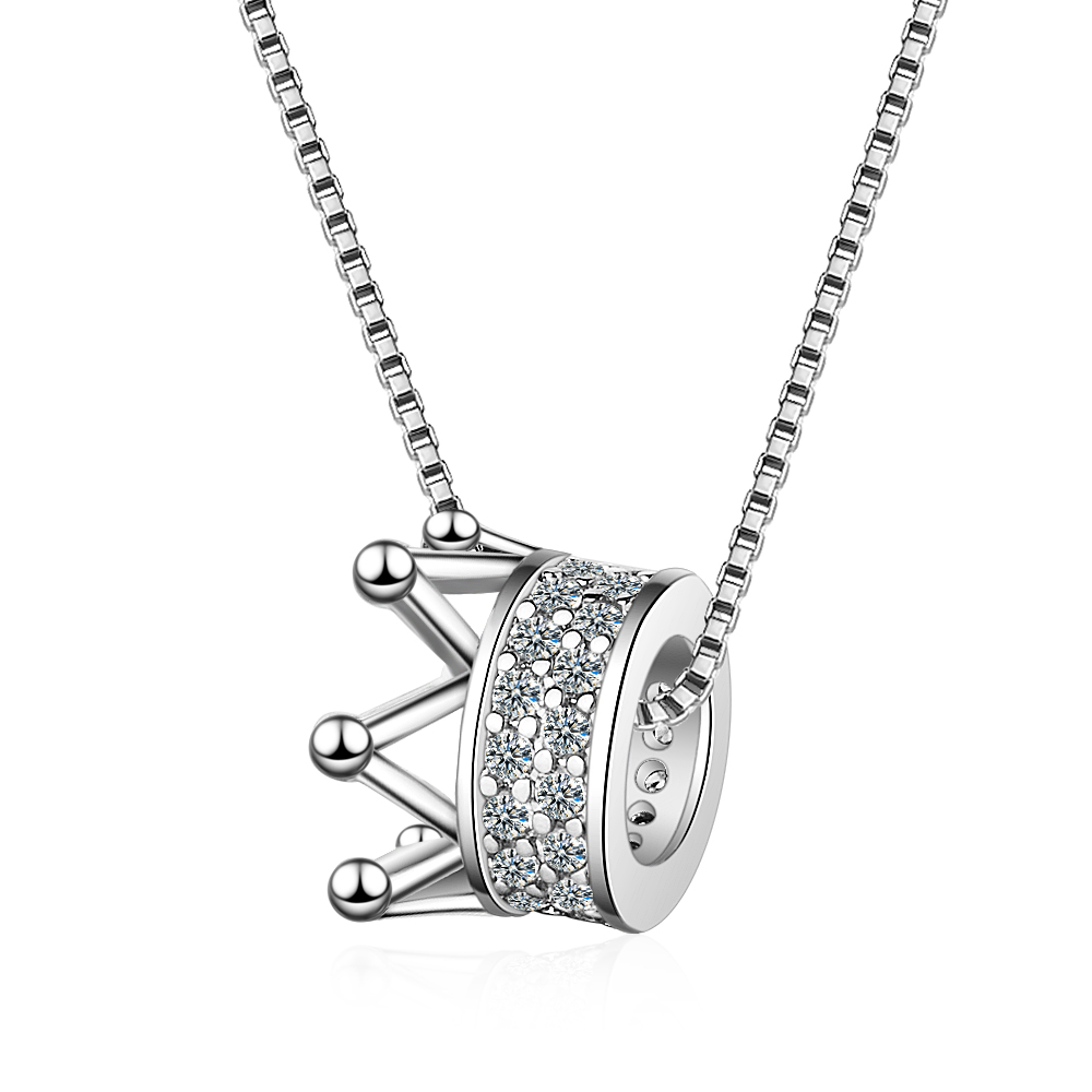 Crystal Choker Necklace - ﻿ 925 Sterling Silver Rhinestone Zircon
