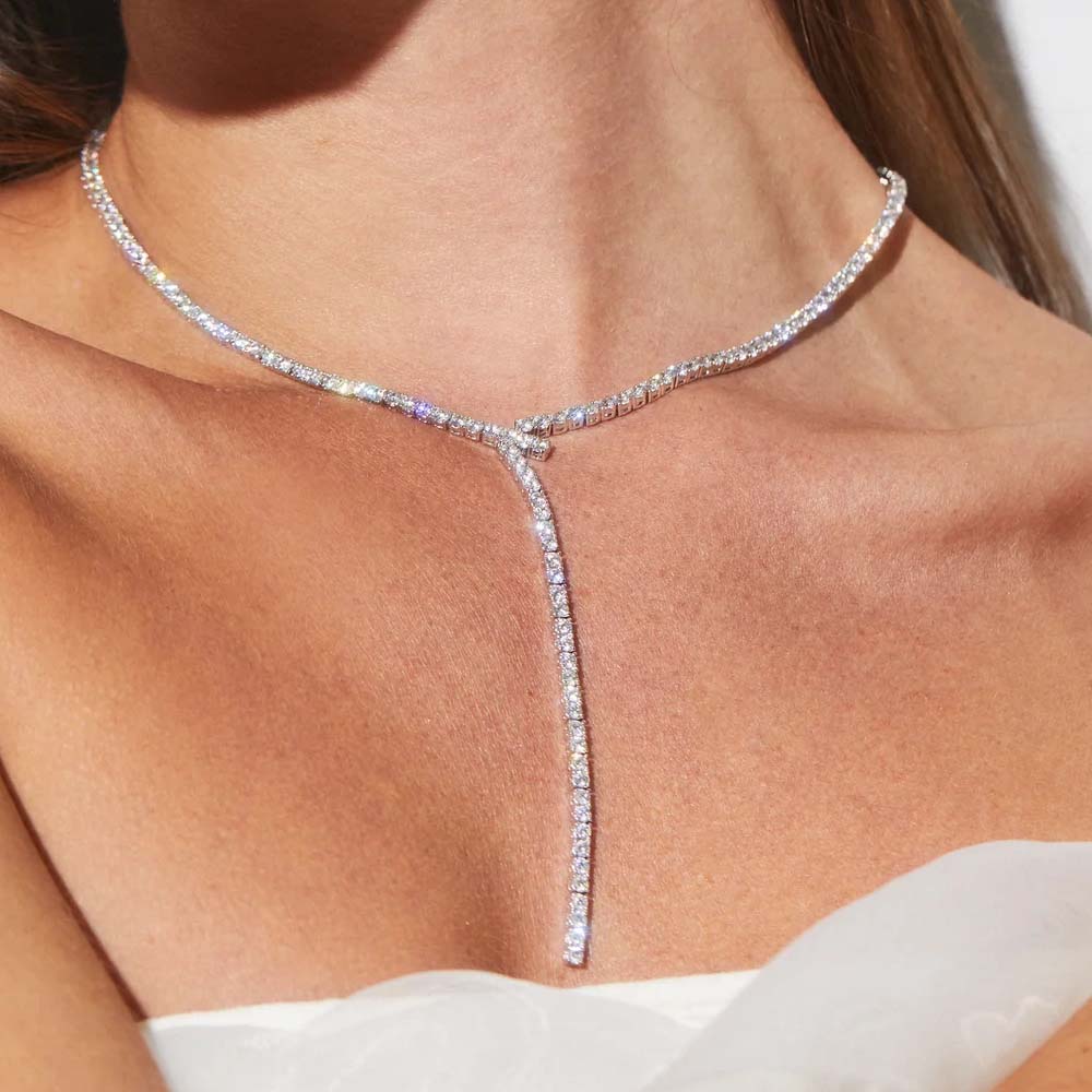 Stonenfans Long Y Shaped Laria - đánh giá và giá Crystal Choker Necklace