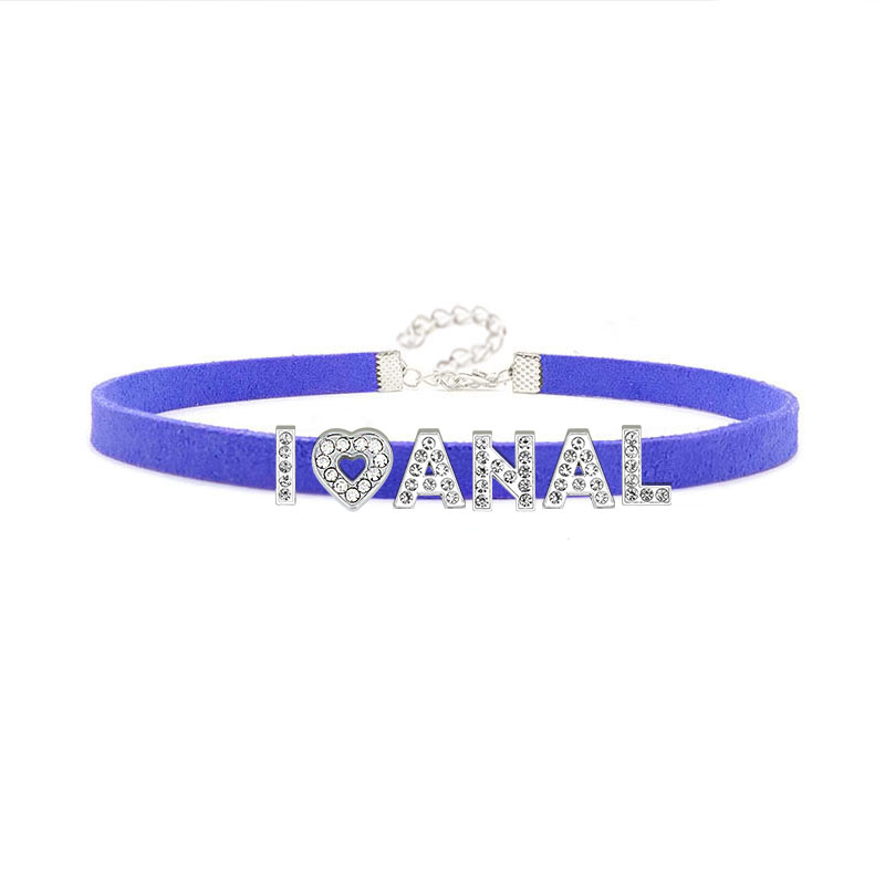 Sexy Hot Rhinestone Letters I  - đánh giá và giá Crystal Choker Necklace
