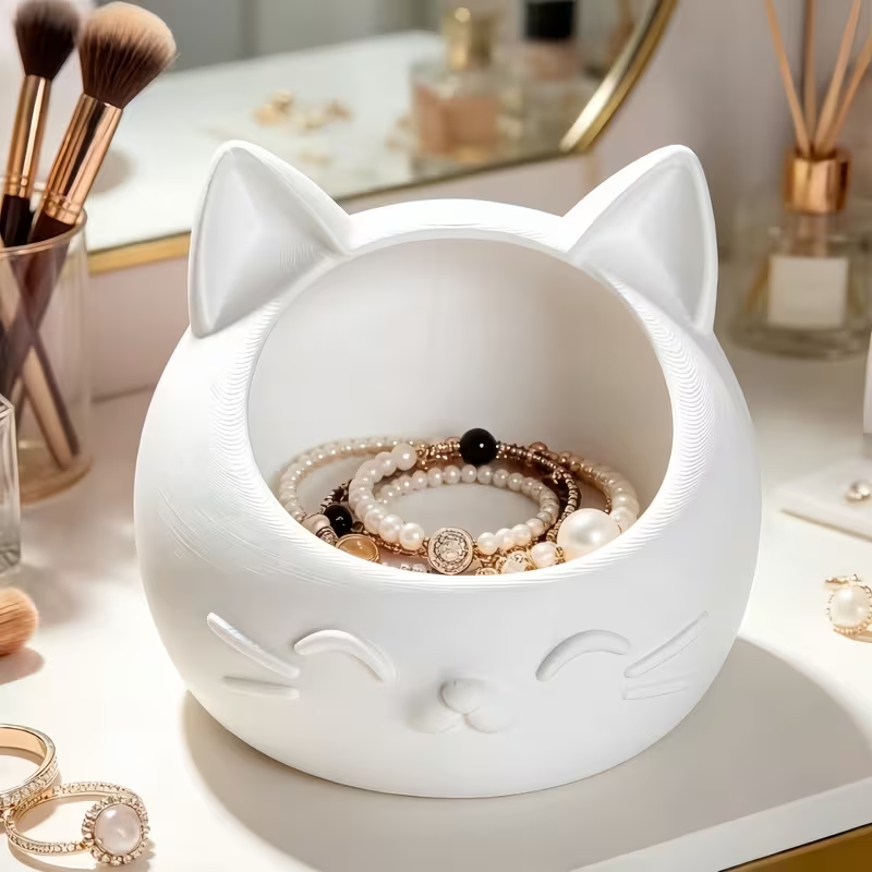 Mini Cartoon Cat-Shaped Storag - đánh giá và giá Jewels On Watches