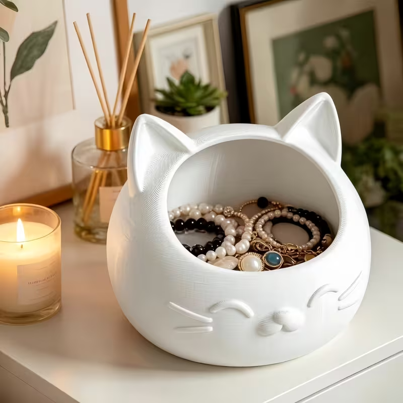 Mini Cartoon Cat-Shaped Storag - đánh giá và giá Jewels On Watches
