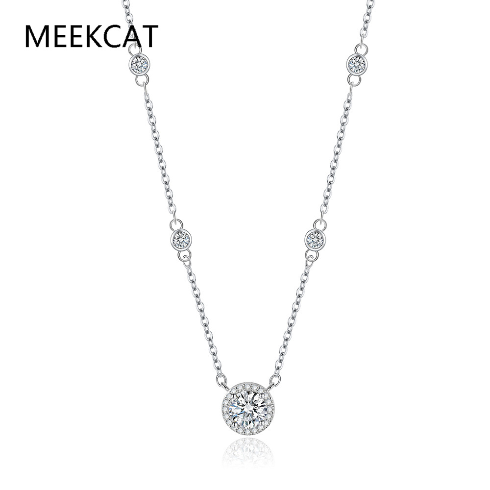 1/2/3CT Moissanite Necklaces f - đánh giá và giá Crystal Choker Necklace