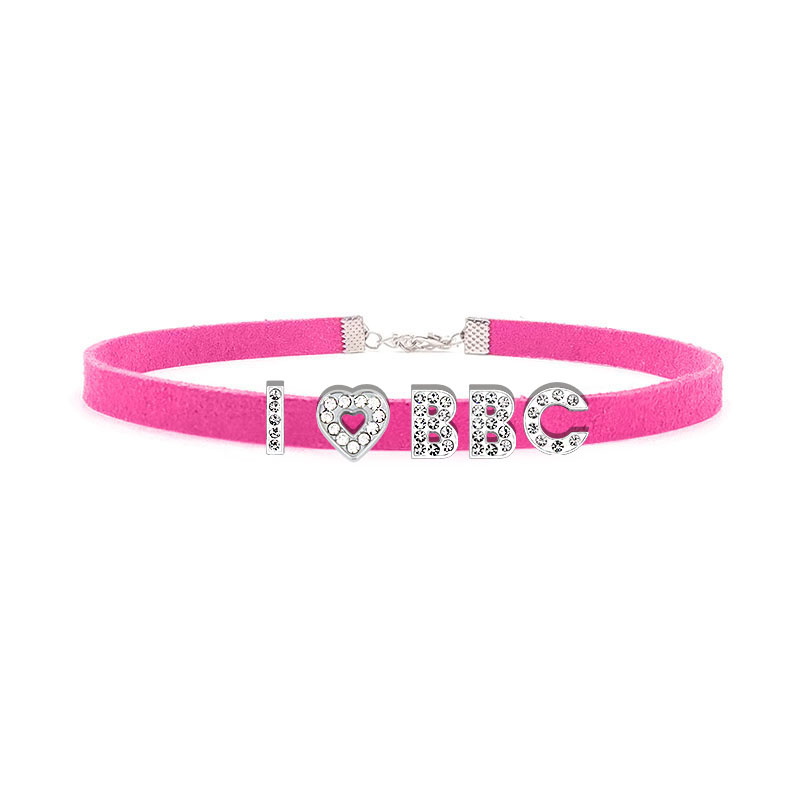 Gót Gợi Cảm Ren Chữ I Love BBC - đánh giá và giá Crystal Choker Necklace
