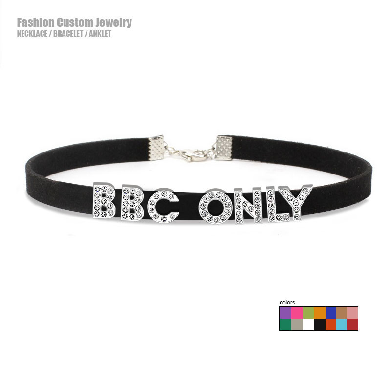 Rhinestone Letter BBC ONLY Nec - đánh giá và giá Crystal Choker Necklace