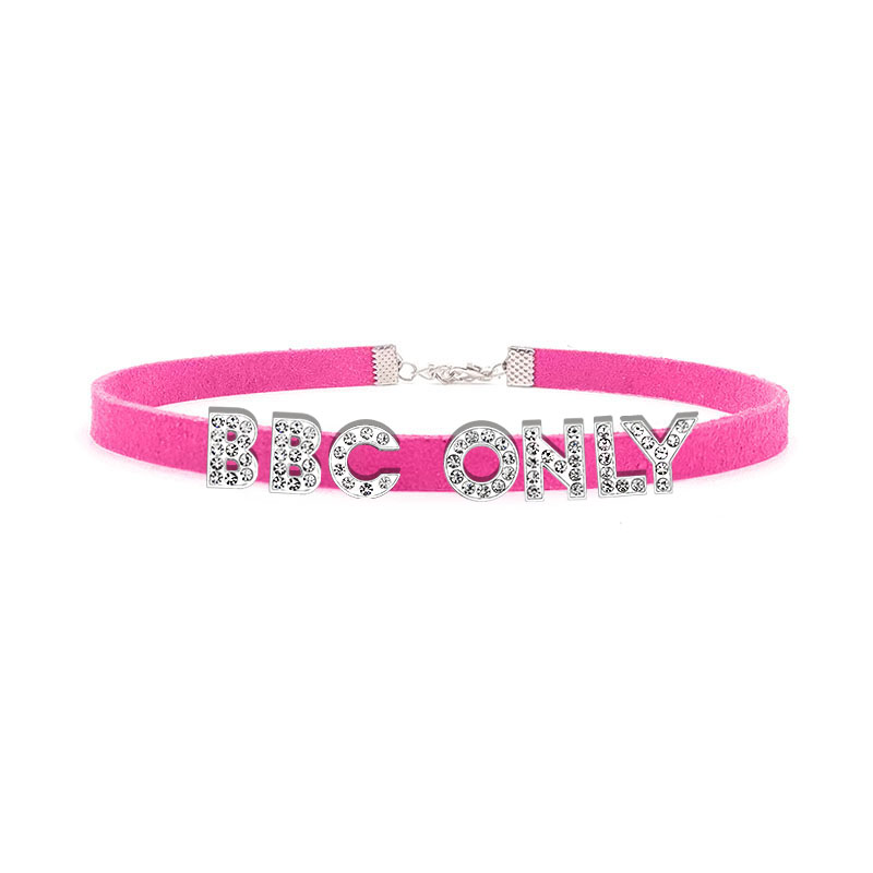 Rhinestone Letter BBC ONLY Nec - đánh giá và giá Crystal Choker Necklace