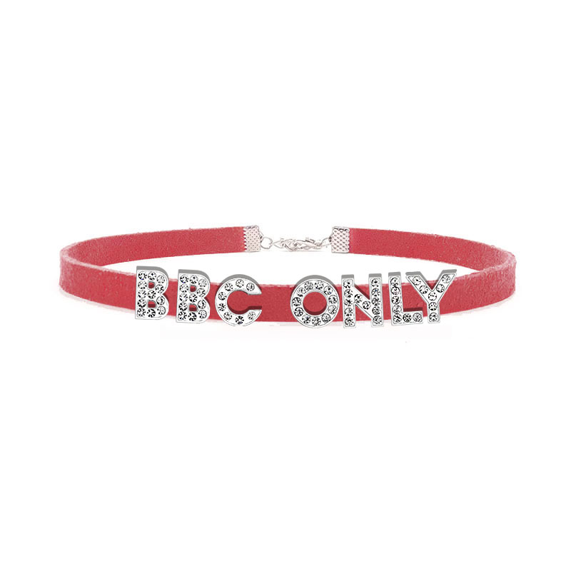 Rhinestone Letter BBC ONLY Nec - đánh giá và giá Crystal Choker Necklace