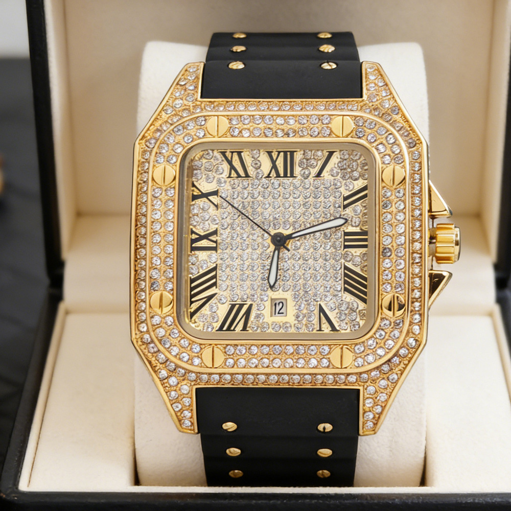 Hot Fashion Square Full Diamon - đánh giá và giá Jewelry Type Watches