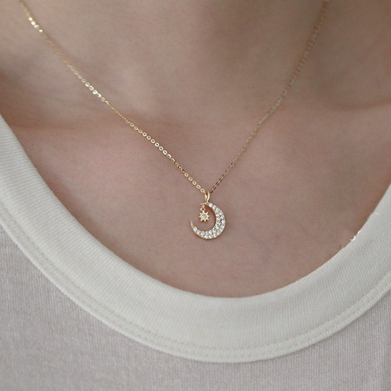 Exquisite Moon Star Shaped Pen - đánh giá và giá Crystal Choker Necklace