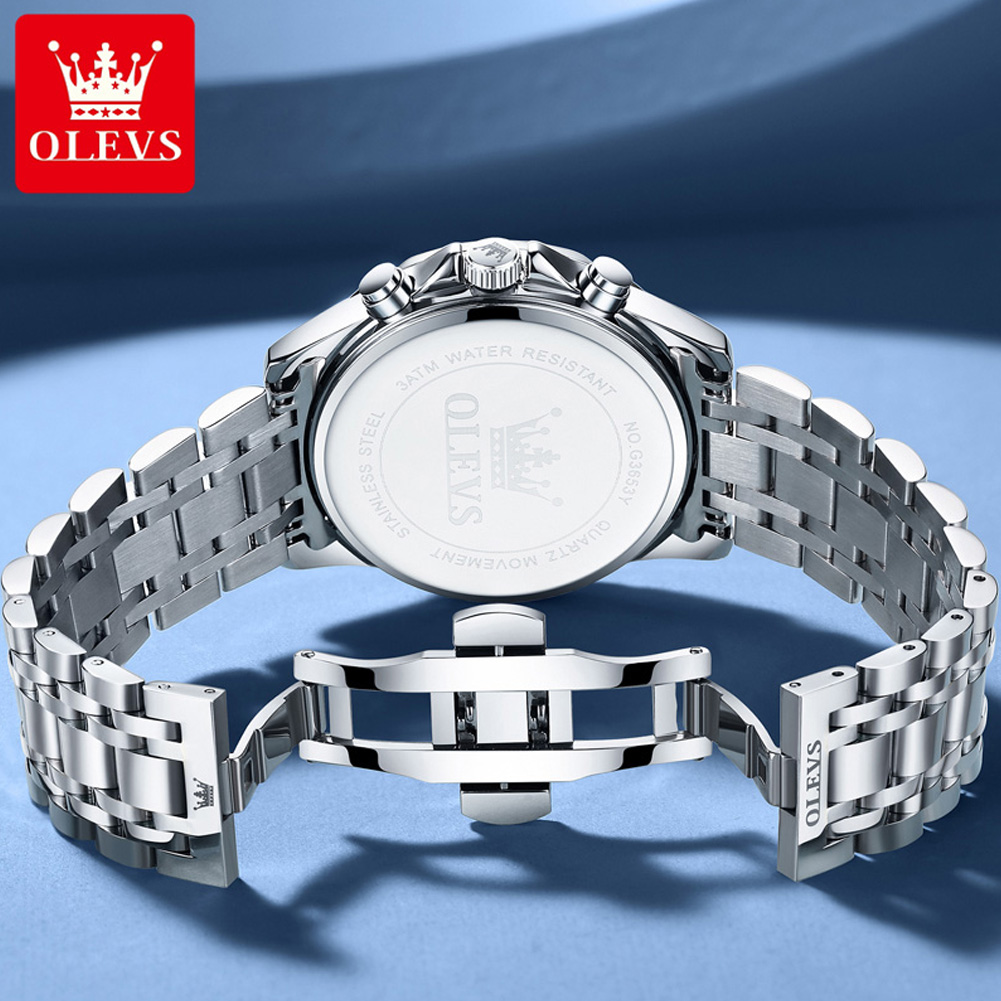 OLEVS 3653 Brand Moon Phase Ca - đánh giá và giá Jewelry Inspired Watches