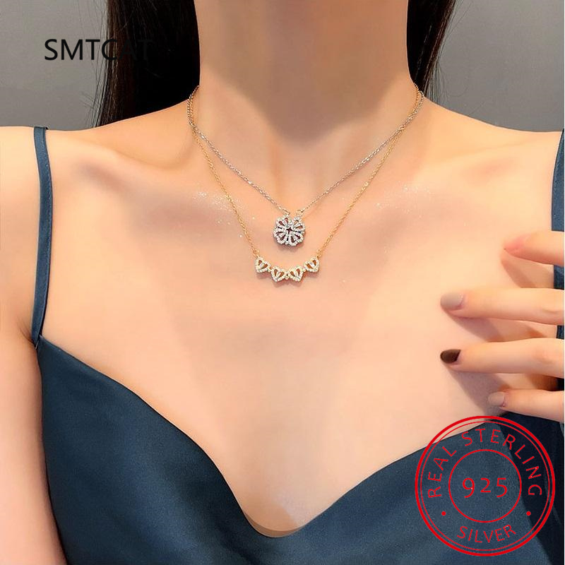 D-Color VVS1 Moissanite Clover - đánh giá và giá Crystal Choker Necklace