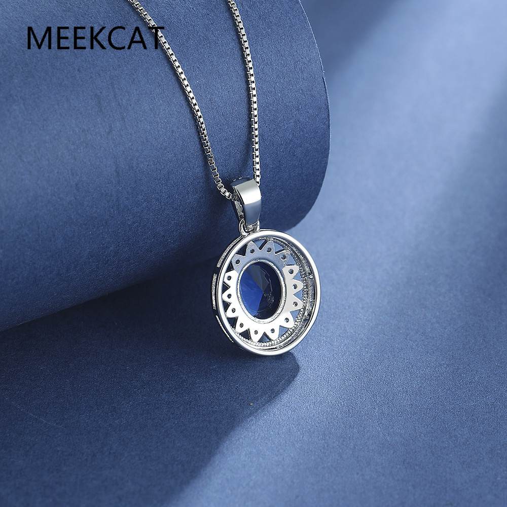 Oval Cut Created Blue Sapphire - đánh giá và giá Crystal Choker Necklace