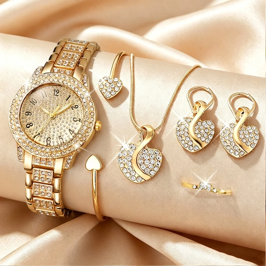 6PCS Fashion Rhinestone Women  - đánh giá và giá Jewels On Watches