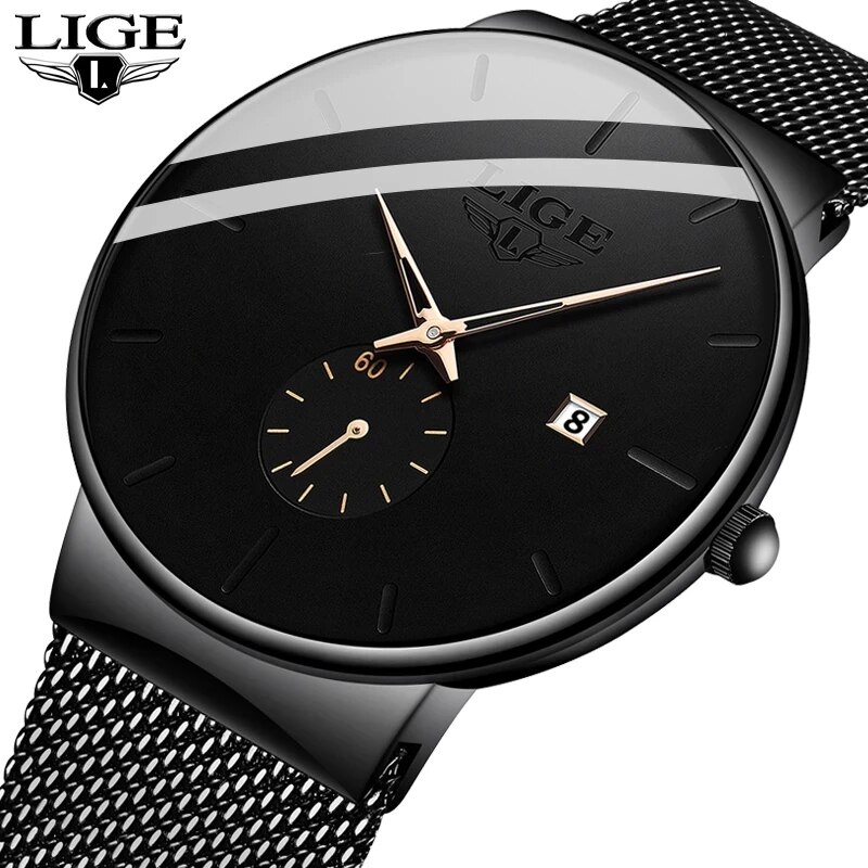 LIGE Fashion Mens Watches Top  - đánh giá và giá Jewelry Inspired Watches