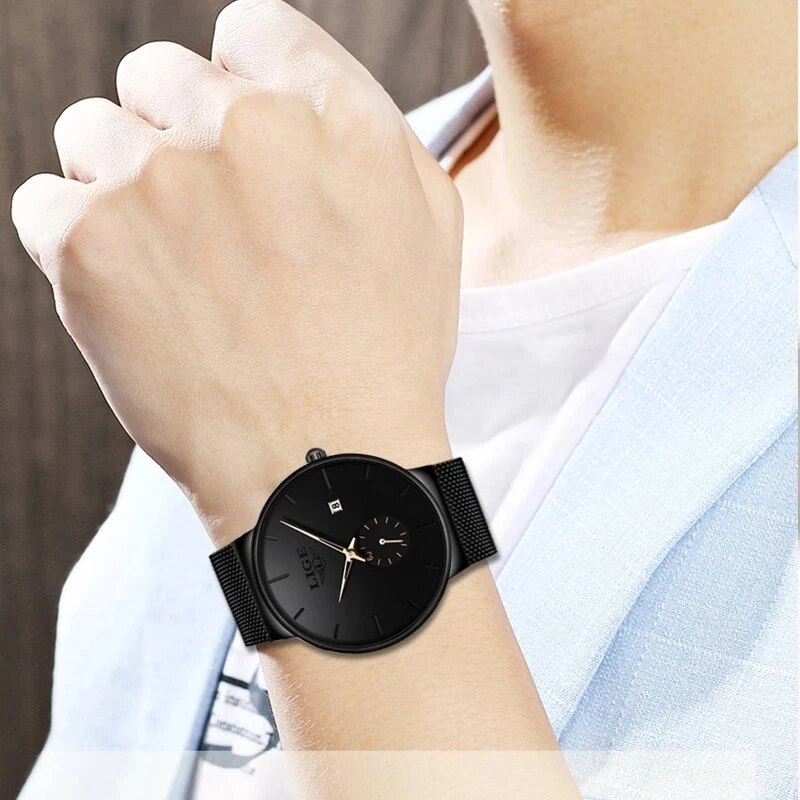 LIGE Fashion Mens Watches Top  - đánh giá và giá Jewelry Inspired Watches