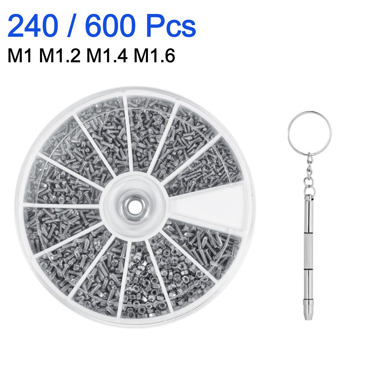 240/600Pcs small screw nut scr - đánh giá và giá Watch Repair Tool Kit